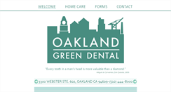 Desktop Screenshot of oaklandgreendental.com